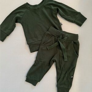 Kyte Baby Hunter Green Jogger Set